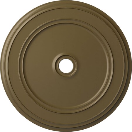 Ekena Millwork Classic Ceiling Medallion (Fits Canopies up to 5 1/2"), 41 1/8"OD x 4"ID x 2 1/8"P, Mississippi Mud CM41CLMMF